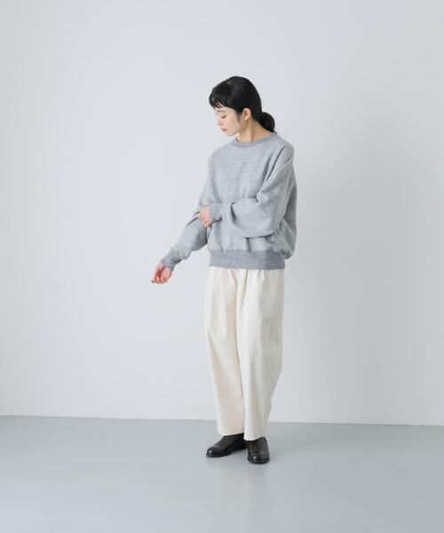 かぐれ（カグレ）の「コットンスウェットプルオーバー（スウェット・レディース・オートミール/グレー・FREE）」の3枚目の写真