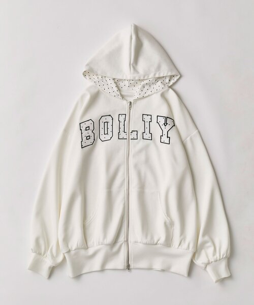 パッチワークロゴZIPパーカー（パーカー）｜OLIVE des OLIVE（オリーブ