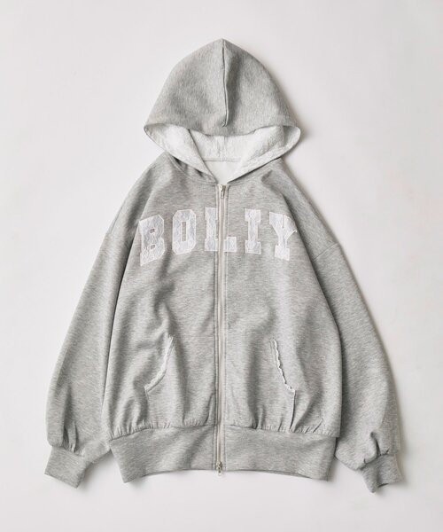 パッチワークロゴZIPパーカー（パーカー）｜OLIVE des OLIVE（オリーブ