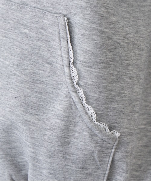 OLIVE des OLIVE（オリーブデオリーブ）の「パッチワークロゴZIPパーカー（パーカー・レディース・ネイビー/ピンク/トップグレー/オフホワイト・FREE）」の15枚目の写真