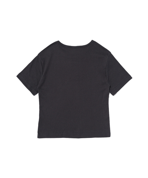 ROIDESROIS(ロワデロワ)の「キッチドット クロップ半袖Tシャツ (チャコール)(Tシャツ/カットソー・レディース・その他・FREE)」の2枚目の写真