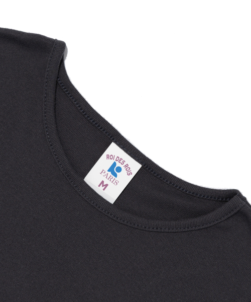 ROIDESROIS(ロワデロワ)の「キッチドット クロップ半袖Tシャツ (チャコール)(Tシャツ/カットソー・レディース・その他・FREE)」の3枚目の写真