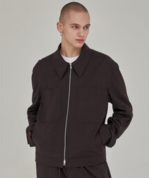 INTERSECTION（インターセッション）の「ダブルポケットミニマルクロップジャケット[ブラウン]（その他アウター）」