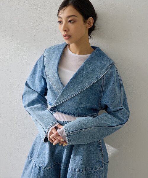 ウィムガゼット ボアデニムジャケット ウィムガゼット ボアデニムジャケット ウィムガゼット ボアデニム