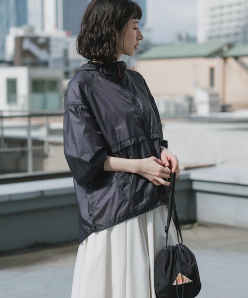 NANGA（ナンガ）の「NANGA/ナンガ SHEER JACKET W シアーポケッタブル ジャケット 2026年 夏 夏服 秋服（ブルゾン・レディース・ブラック/グレー・S/M）」の6枚目の写真