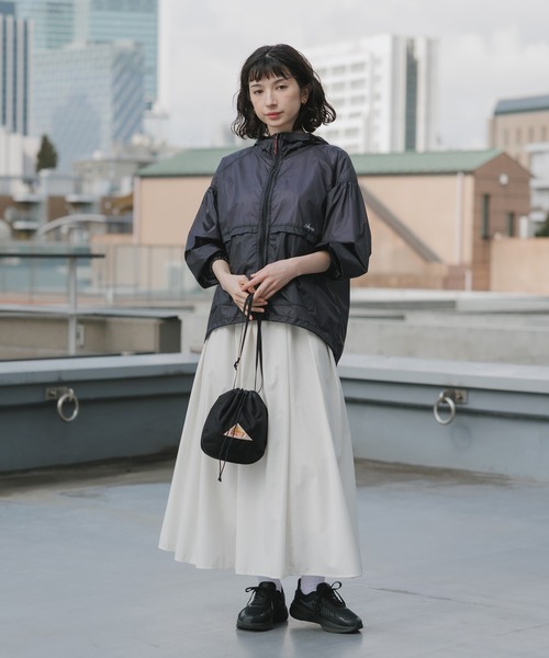 NANGA（ナンガ）の「NANGA/ナンガ SHEER JACKET W シアーポケッタブル ジャケット 2026年 夏 夏服 秋服（ブルゾン・レディース・ブラック/グレー・S/M）」の8枚目の写真