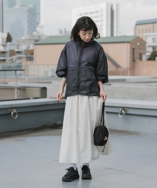NANGA（ナンガ）の「NANGA/ナンガ SHEER JACKET W シアーポケッタブル ジャケット 2026年 夏 夏服 秋服（ブルゾン・レディース・ブラック/グレー・S/M）」の9枚目の写真