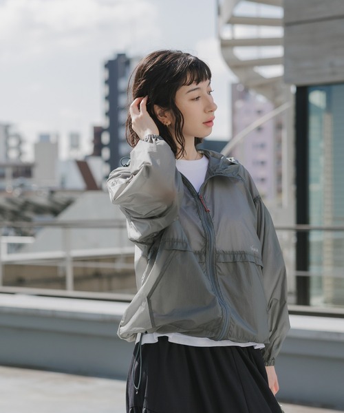 NANGA（ナンガ）の「NANGA/ナンガ SHEER JACKET W シアーポケッタブル ジャケット 2026年 夏 夏服 秋服（ブルゾン・レディース・ブラック/グレー・S/M）」の16枚目の写真