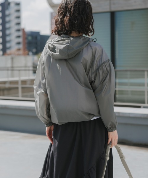 NANGA（ナンガ）の「NANGA/ナンガ SHEER JACKET W シアーポケッタブル ジャケット 2026年 夏 夏服 秋服（ブルゾン・レディース・ブラック/グレー・S/M）」の18枚目の写真