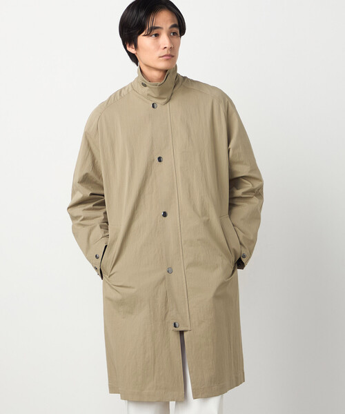COMME CA ISM（コムサイズム）の「コットンナイロンストレッチ ステンカラーコート（ステンカラーコート・メンズ・ベージュ/ネイビー・LARGE/MEDIUM）」の14枚目の写真