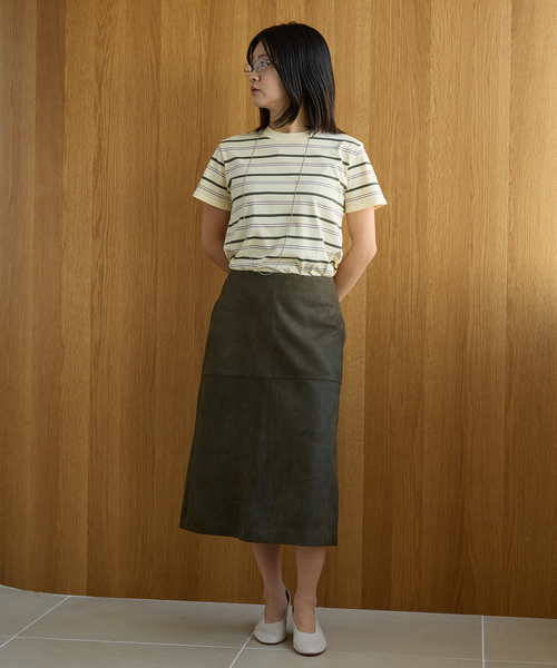 IENA LA BOUCLE(イエナラブークル)の「IENA LA BOUCLE マルチボーダー配色ニット(ニット/セーター・レディース・アイボリー/ブラウン・FREE)」の9枚目の写真