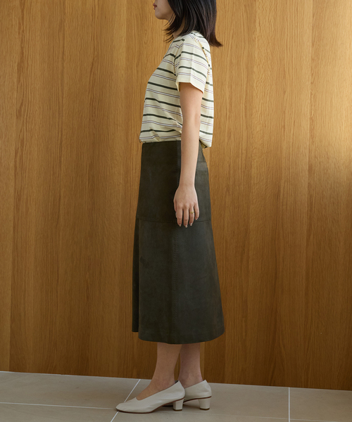 IENA LA BOUCLE(イエナラブークル)の「IENA LA BOUCLE マルチボーダー配色ニット(ニット/セーター・レディース・アイボリー/ブラウン・FREE)」の7枚目の写真