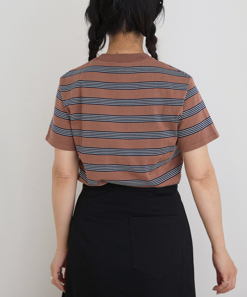 IENA LA BOUCLE(イエナラブークル)の「IENA LA BOUCLE マルチボーダー配色ニット(ニット/セーター・レディース・アイボリー/ブラウン・FREE)」の17枚目の写真