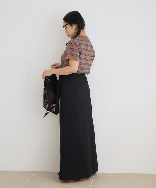 IENA LA BOUCLE(イエナラブークル)の「IENA LA BOUCLE マルチボーダー配色ニット(ニット/セーター・レディース・アイボリー/ブラウン・FREE)」の22枚目の写真