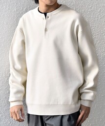 SHIPS any（シップス エニィ）の「SHIPS any:〈手洗い可能〉ミラノリブ コットンライク ヘンリーネック ニット◇（ニット/セーター）」