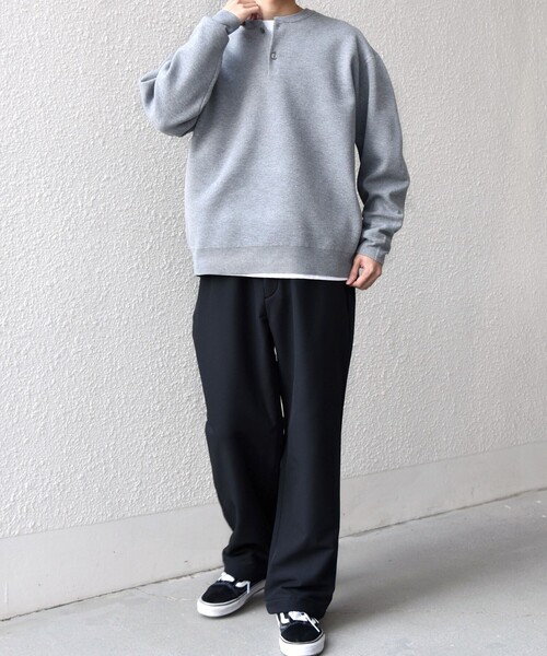 SHIPS any(シップス エニィ)の「SHIPS any:〈手洗い可能〉ミラノリブ コットンライク ヘンリーネック ニット◇(ニット/セーター・メンズ・ダークグレー/ナチュラル/グレー・X-LARGE/LARGE/MEDIUM)」の9枚目の写真