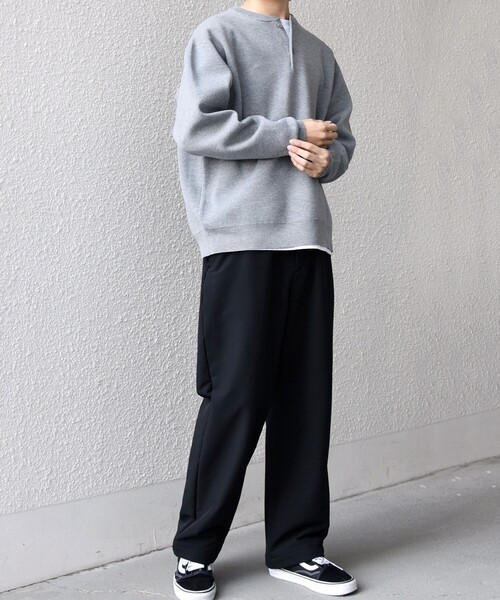 SHIPS any(シップス エニィ)の「SHIPS any:〈手洗い可能〉ミラノリブ コットンライク ヘンリーネック ニット◇(ニット/セーター・メンズ・ダークグレー/ナチュラル/グレー・X-LARGE/LARGE/MEDIUM)」の10枚目の写真