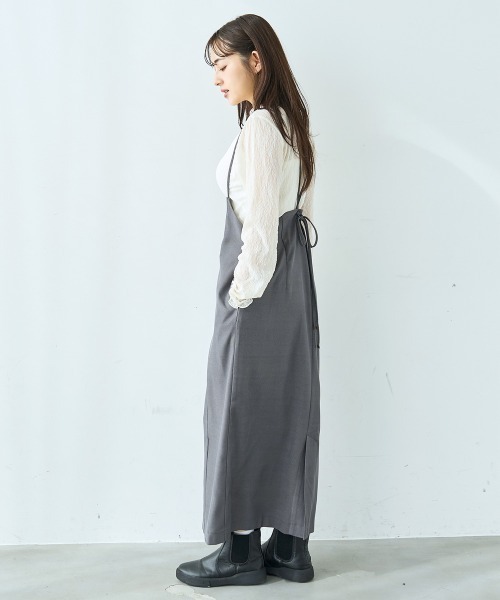 専用★★★ニット×2点＋フラワーサスペンダースカート スカート 2WAYレースサスペンダースカート : ZOZOTOWN Yahoo!店