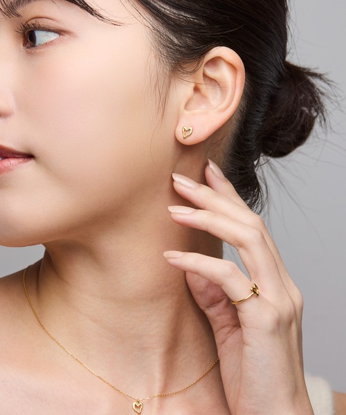 norme(ノーム)の「【SILVER925】ノーム オープン ハート ミニ ピアス / norme open heart mini pierce(ピアス(両耳用)・レディース・ゴールド・FREE)」の9枚目の写真