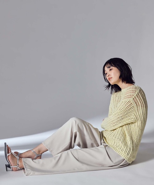 Gready Brilliant(グレディブリリアン)の「ツイル裾ドロストジョガーパンツ(その他パンツ・レディース・グレイッシュベージュ/ライトカーキ・FREE)」の12枚目の写真