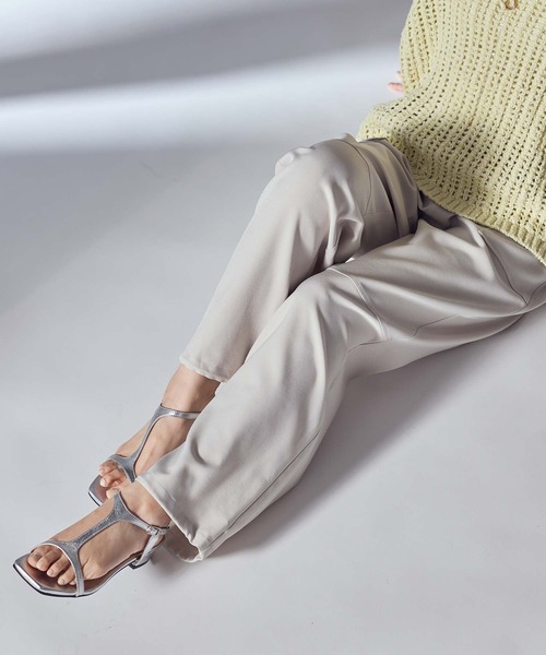 Gready Brilliant(グレディブリリアン)の「ツイル裾ドロストジョガーパンツ(その他パンツ・レディース・グレイッシュベージュ/ライトカーキ・FREE)」の13枚目の写真