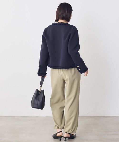 Gready Brilliant(グレディブリリアン)の「ツイル裾ドロストジョガーパンツ(その他パンツ・レディース・グレイッシュベージュ/ライトカーキ・FREE)」の18枚目の写真