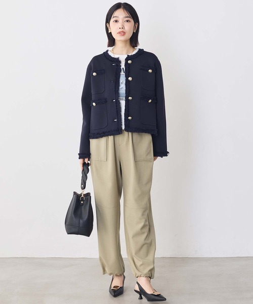 Gready Brilliant(グレディブリリアン)の「ツイル裾ドロストジョガーパンツ(その他パンツ・レディース・グレイッシュベージュ/ライトカーキ・FREE)」の19枚目の写真