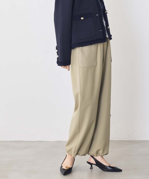 Gready Brilliant(グレディブリリアン)の「ツイル裾ドロストジョガーパンツ(その他パンツ・レディース・グレイッシュベージュ/ライトカーキ・FREE)」の21枚目の写真