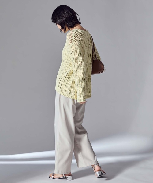 Gready Brilliant(グレディブリリアン)の「ツイル裾ドロストジョガーパンツ(その他パンツ・レディース・グレイッシュベージュ/ライトカーキ・FREE)」の5枚目の写真