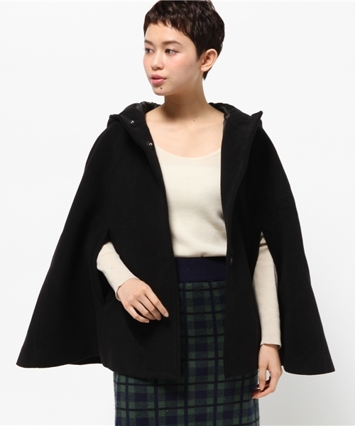 OUTLET(アウトレット)の「【DouDou】ポンチョCO(ポンチョ・レディース・ブラック/オレンジ系その他・FREE)」の6枚目の写真