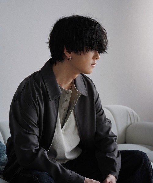 WYM LIDNM（ウィム バイ リドム）の「TWILL STITCH LINE SHORT BLOUSON（ブルゾン・メンズ・チャコール/ブラック・L/M/S）」の20枚目の写真