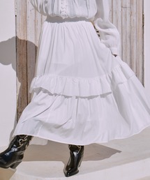 manana suerte | フリルギャザースカート(スカート)