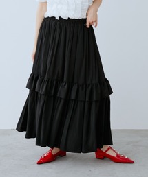 SPECIAL EDITION オリジナルプリントアシンメトリープリーツスカート