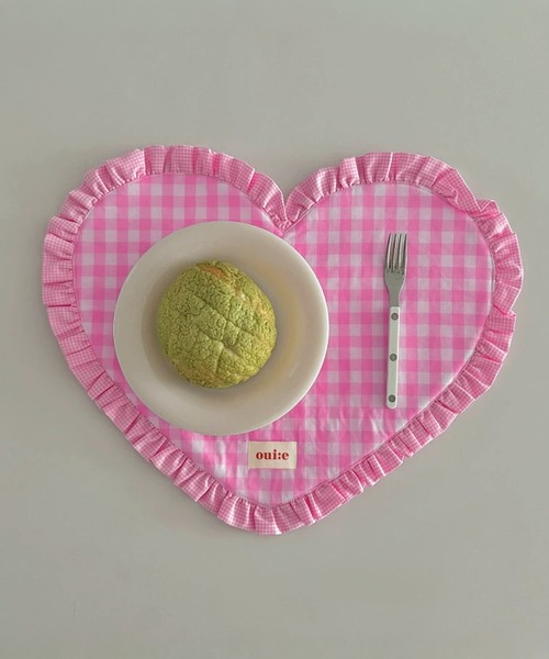 IRADOWL（アイラドール）の「【アイラドール room】フリルハート型ランチョンマット（ランチョンマット/テーブルウェア・レディース・ピンク/レッド/ライトブルー/ブラック・FREE）」の3枚目の写真