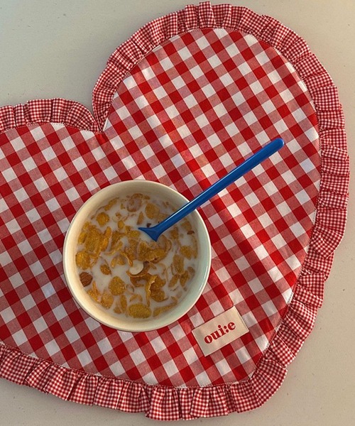 IRADOWL（アイラドール）の「【アイラドール room】フリルハート型ランチョンマット（ランチョンマット/テーブルウェア・レディース・ピンク/レッド/ライトブルー/ブラック・FREE）」の5枚目の写真