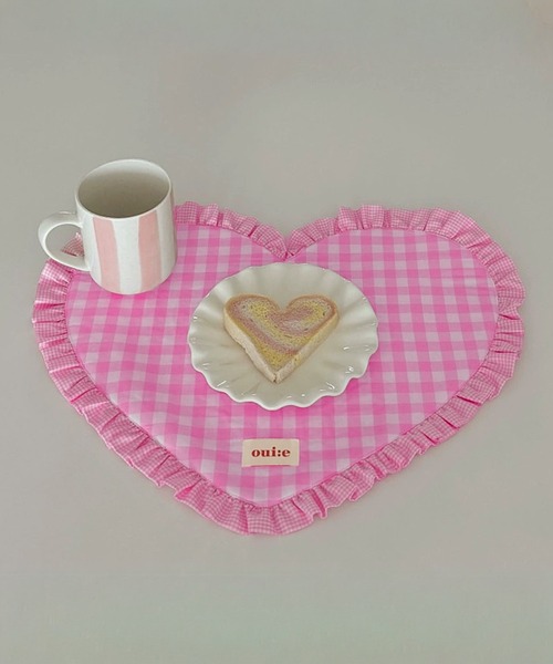 IRADOWL（アイラドール）の「【アイラドール room】フリルハート型ランチョンマット（ランチョンマット/テーブルウェア・レディース・ピンク/レッド/ライトブルー/ブラック・FREE）」の6枚目の写真