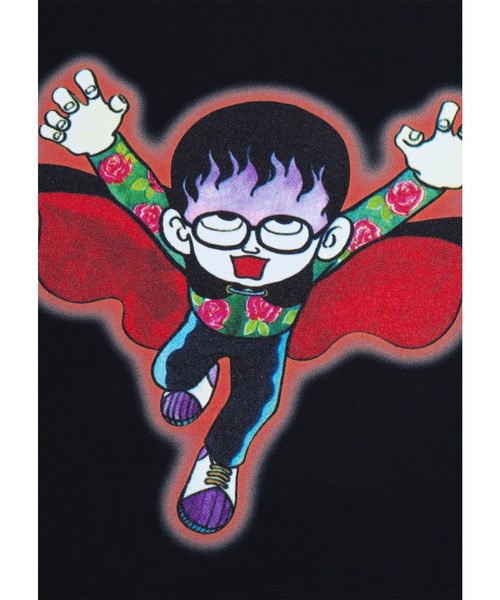MEDICOM TOY（メディコムトイ）の「MLE × 魔太郎がくる!! TEE Design-D（Tシャツ/カットソー・メンズ・ブラック・SMALL/MEDIUM/LARGE/X-LARGE）」の2枚目の写真