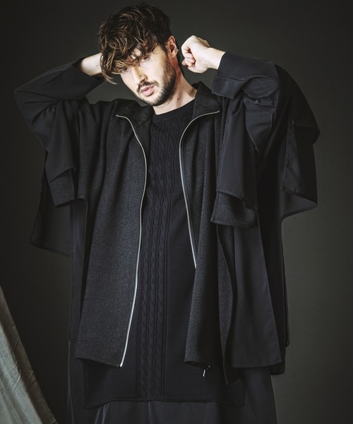 NO ID.(ノーアイディ)の「【NO ID.】Reversible Zip Shirt / リバーシブル ジップ シャツ(シャツ/ブラウス・メンズ・ブラック/その他23・ONE SIZE)」の6枚目の写真