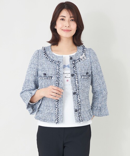TO BE CHIC｜トゥー ビー シックのノーカラージャケット（無地）通販