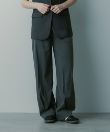 プリーツワイドスラックス