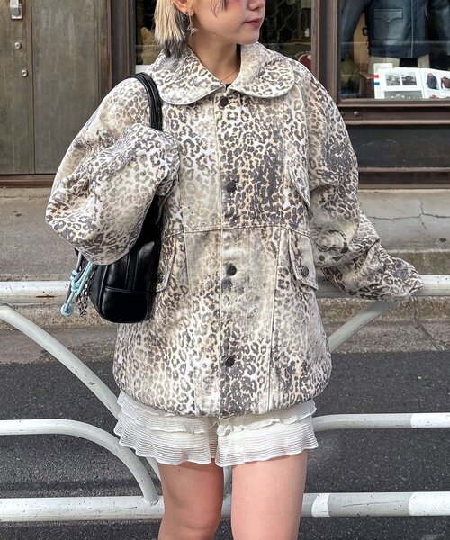 CIAOPANIC(チャオパニック)の「【ANTI WARP /アンチワープ】ヴィンテージディティールブルゾン(デニムジャケット・レディース・ブラウン/インディゴブルー・FREE)」の1枚目の写真