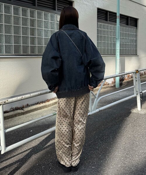 CIAOPANIC(チャオパニック)の「【ANTI WARP /アンチワープ】ヴィンテージディティールブルゾン(デニムジャケット・レディース・ブラウン/インディゴブルー・FREE)」の18枚目の写真