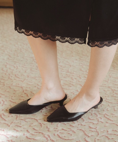 FUULLY STUDIO（フーリィーステューディオ）の「サテンレースミディスカート（スカート・レディース・ブラック/アイボリー・FREE）」の20枚目の写真