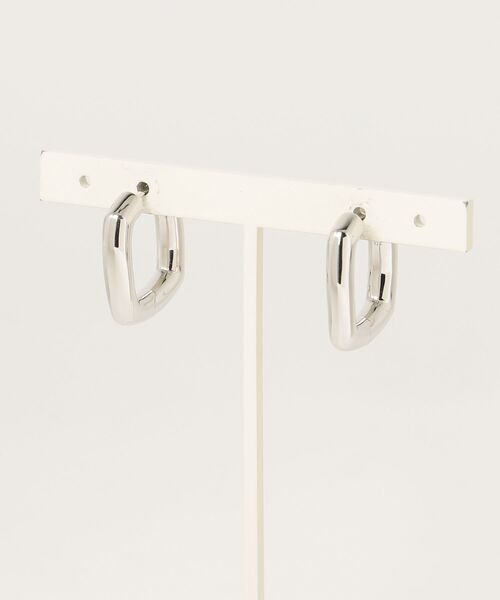 TOM WOOD（トムウッド）の「TOM WOOD Frame Hoops Medium トムウッド フレーム フープ ミディアム シルバー ピアス（ピアス（両耳用）・レディース・シルバー・FREE）」の6枚目の写真