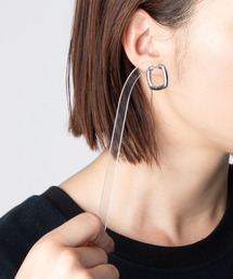 TOM WOOD | TOM WOOD Frame Hoops Medium トムウッド フレーム フープ ミディアム シルバー ピアス(ピアス（両耳用）)