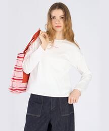 To b. by agnes b. | カラー ロゴ 刺繍 長袖 Tシャツ(Tシャツ/カットソー)