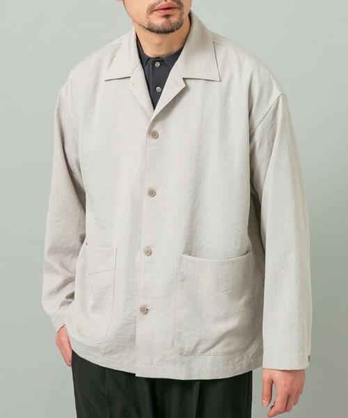 URBAN RESEARCH ROSSO MEN（アーバンリサーチロッソメン）の「『セットアップ対応』『防シワ/速乾』ドライイージーシャツジャケット（その他アウター・メンズ・ネイビー/チャコールグレー/ブラック/ベージュ系その他・LARGE/MEDIUM）」の11枚目の写真
