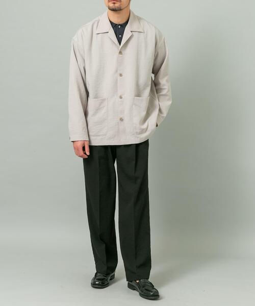 URBAN RESEARCH ROSSO MEN（アーバンリサーチロッソメン）の「『セットアップ対応』『防シワ/速乾』ドライイージーシャツジャケット（その他アウター・メンズ・ネイビー/チャコールグレー/ブラック/ベージュ系その他・LARGE/MEDIUM）」の13枚目の写真