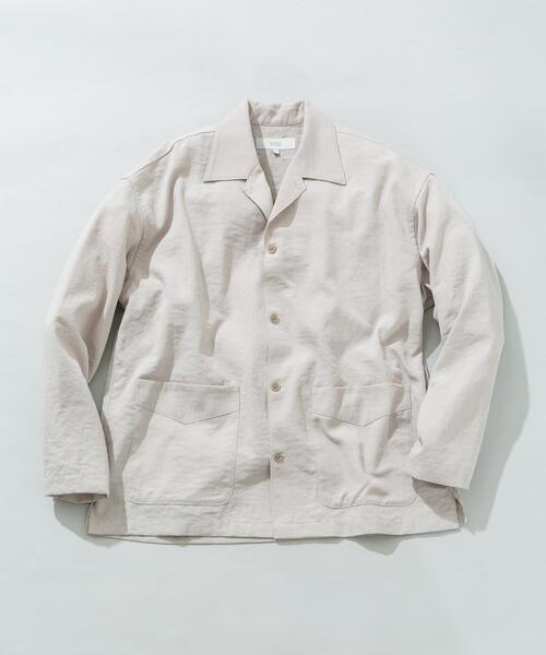 URBAN RESEARCH ROSSO MEN（アーバンリサーチロッソメン）の「『セットアップ対応』『防シワ/速乾』ドライイージーシャツジャケット（その他アウター・メンズ・ネイビー/チャコールグレー/ブラック/ベージュ系その他・LARGE/MEDIUM）」の15枚目の写真
