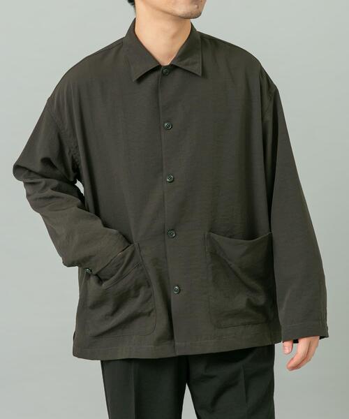 URBAN RESEARCH ROSSO MEN(アーバンリサーチロッソメン)の「『セットアップ対応』『防シワ/速乾』ドライイージーシャツジャケット(その他アウター・メンズ・ネイビー/チャコールグレー/ブラック/ベージュ系その他・LARGE/MEDIUM)」の6枚目の写真
